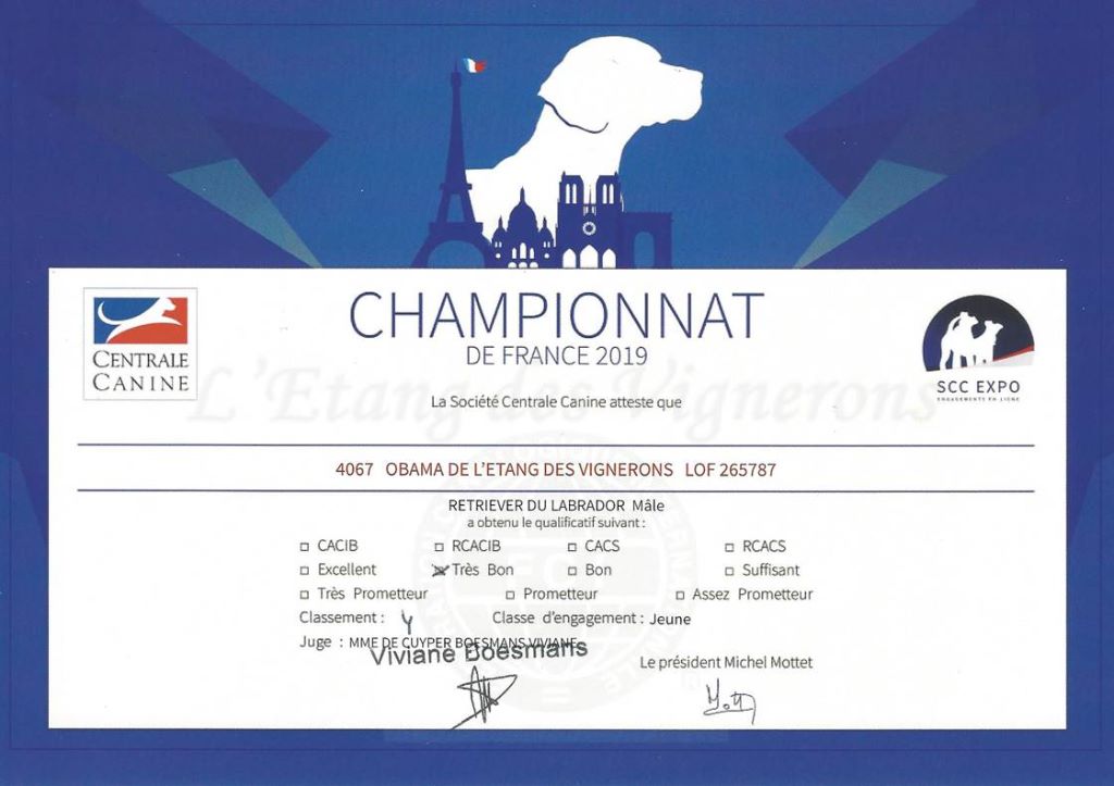 De L'etang Des Vignerons - Championnat de France